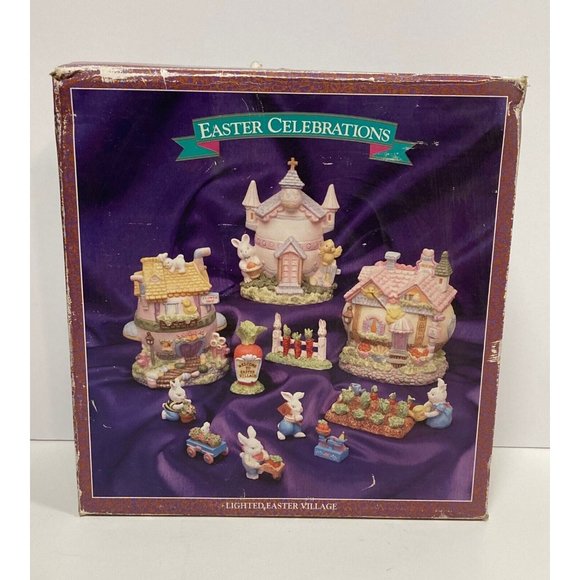 Easter Celebrations Holiday Vintage Easter Celebration Lighted
